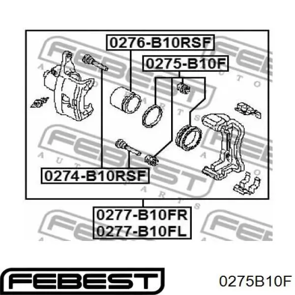  Juego de reparación, pinza de freno delantero para Nissan Almera B10RS