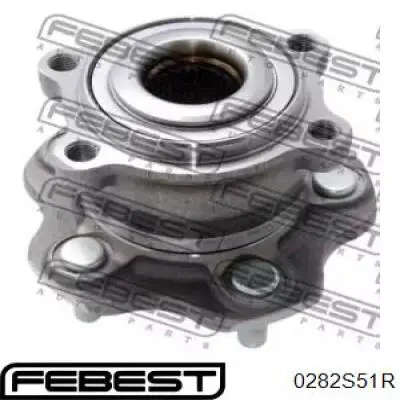 0282-S51R Febest cubo de rueda trasero