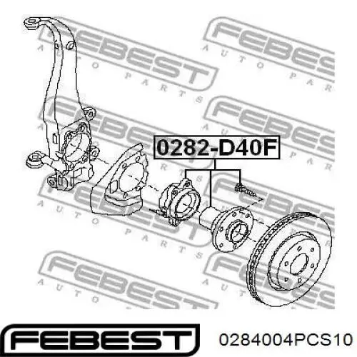  Tornillo de cubo para Subaru B9 Tribeca WX