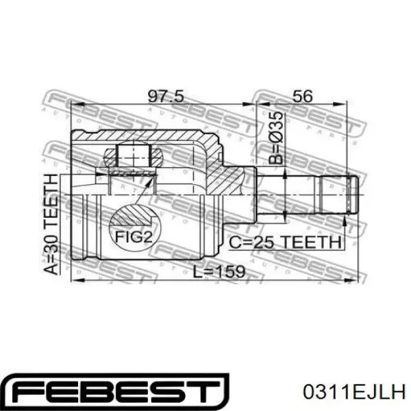  Junta homocinética interior delantera izquierda para Rover 400 RT