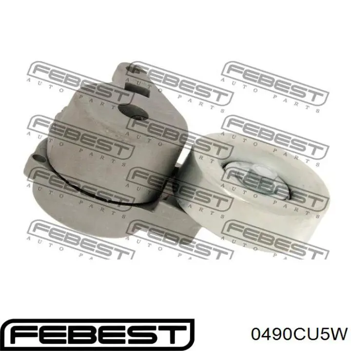 0490-CU5W Febest tensor de correa, correa poli v