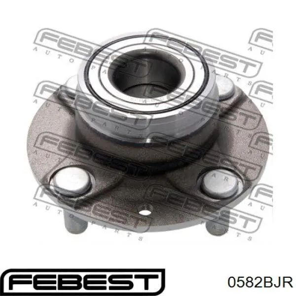 0582-BJR Febest cubo de rueda trasero