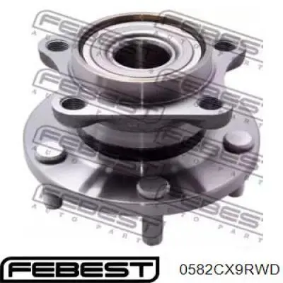 0582-CX9RWD Febest cubo de rueda trasero