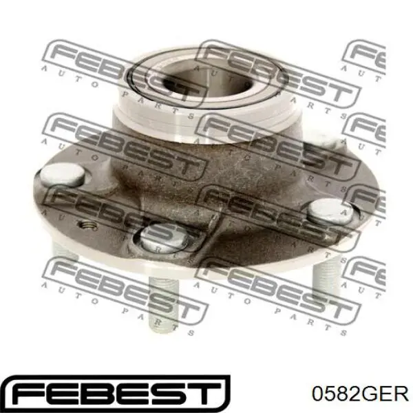 0582GER Febest cubo de rueda trasero