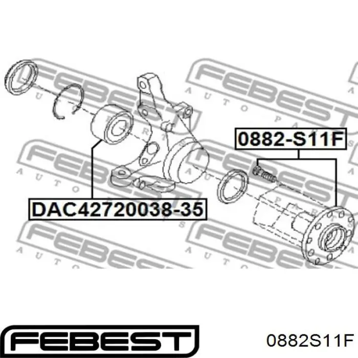  Cubo de rueda delantero para Subaru Forester 2 