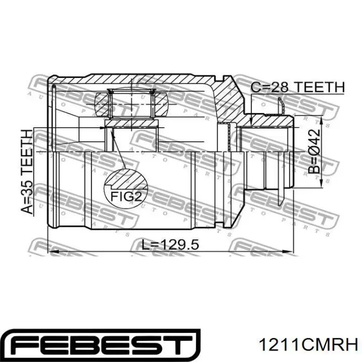  Junta homocinética interior trasera para Hyundai I30 FD