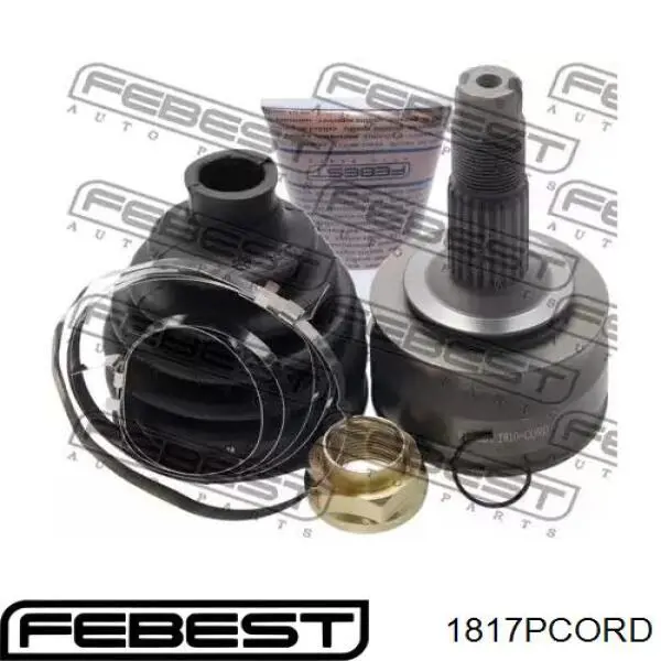 1817P-CORD Febest fuelle, árbol de transmisión delantero exterior