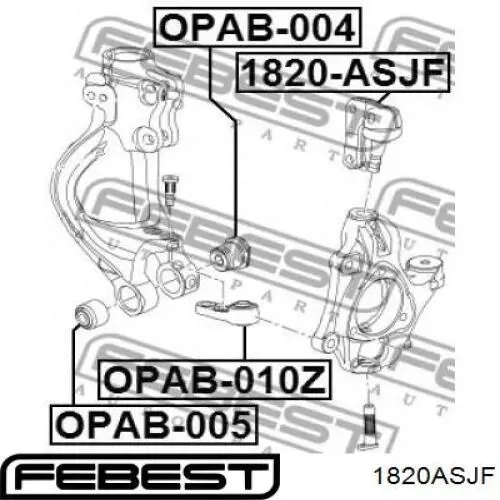  Rótula de suspensión superior para Opel Astra 