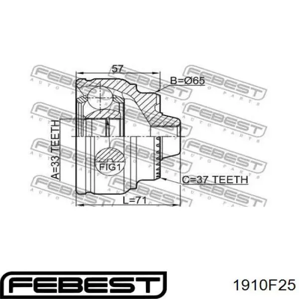  Junta homocinética exterior delantera para BMW X3 F25