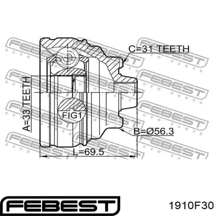  Junta homocinética exterior delantera para BMW 2 F23