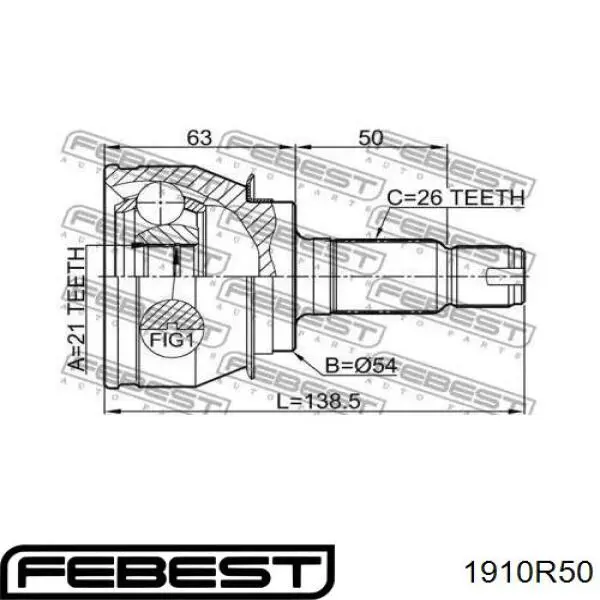  Junta homocinética interior delantera para MINI Cooper R56