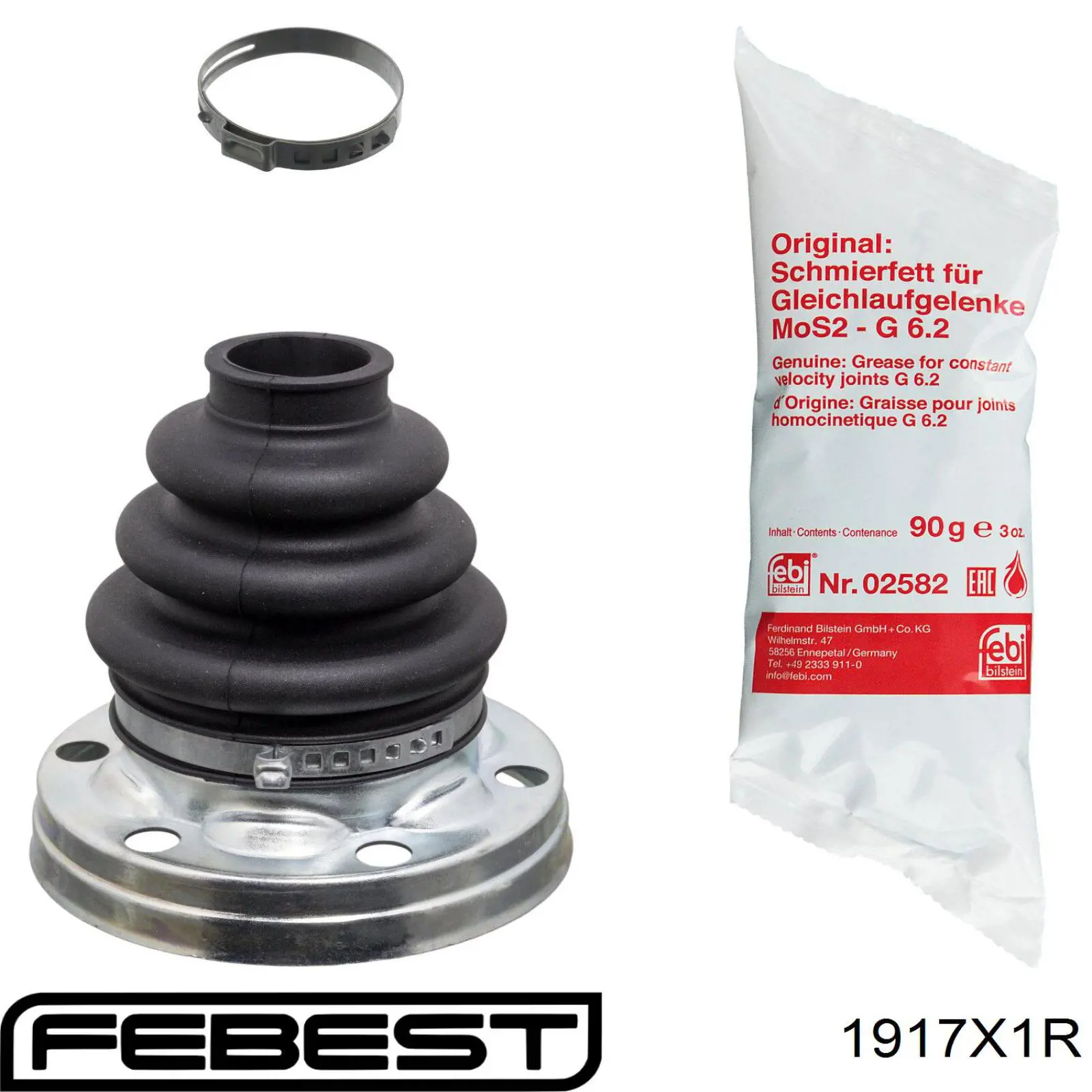 1917-X1R Febest fuelle, árbol de transmisión trasero exterior