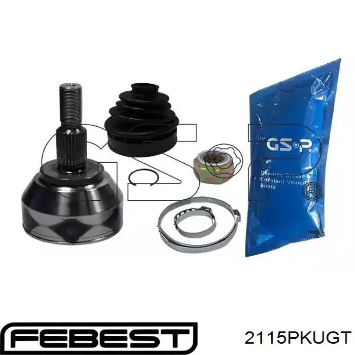 2115P-KUGT Febest fuelle, árbol de transmisión delantero interior