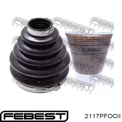 2117P-FOCII Febest fuelle, árbol de transmisión delantero exterior