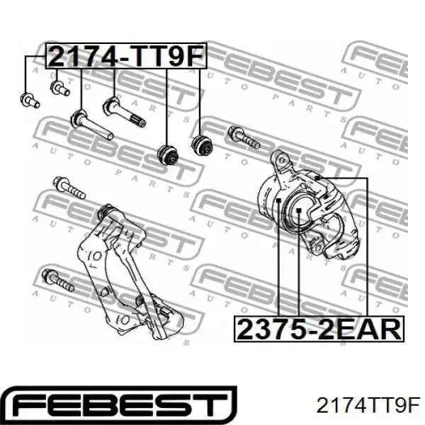  Juego de reparación, pinza de freno delantero para Peugeot 807 E