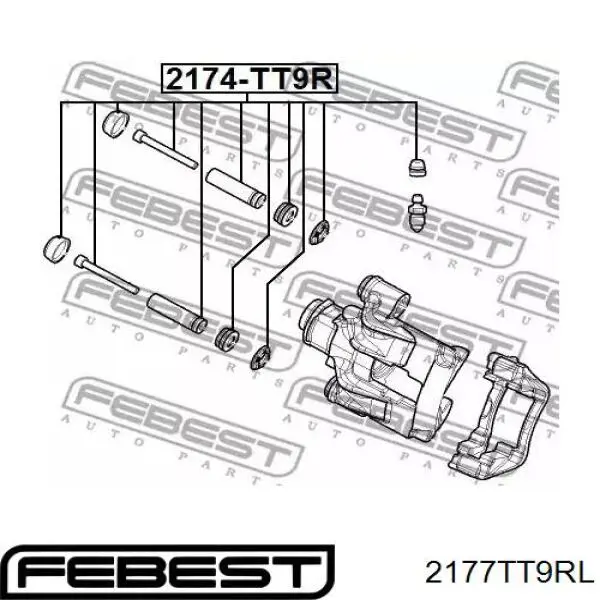 30-245-005 BSG pinza de freno trasera izquierda