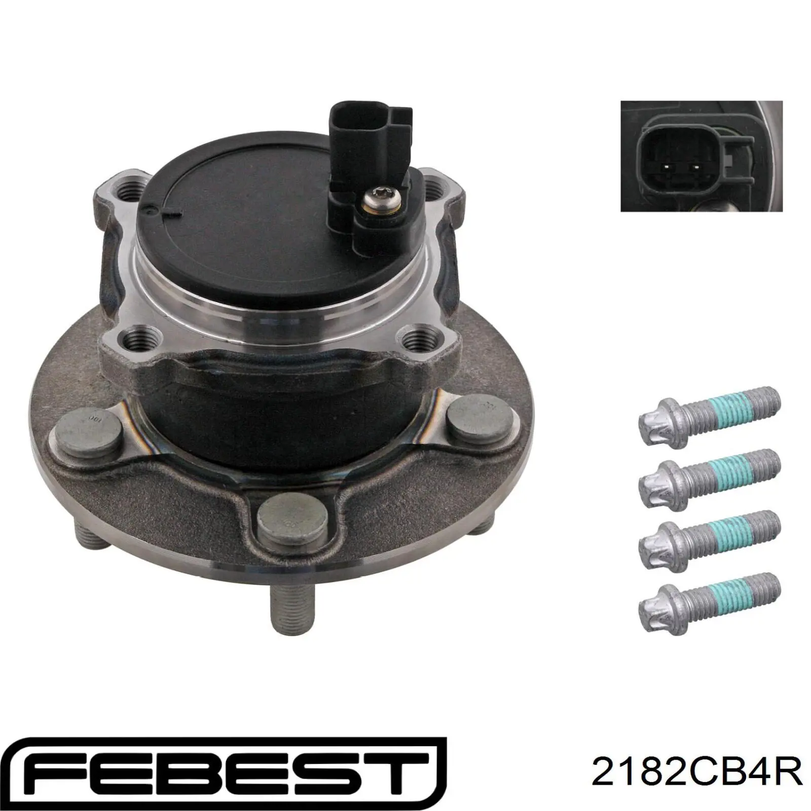 2182-CB4R Febest cubo de rueda trasero