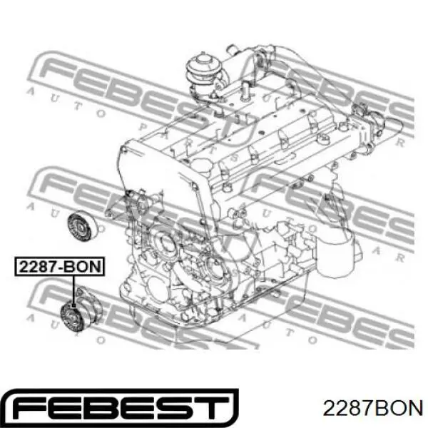  Tensor de correa, correa poli V para Hyundai Terracan HP