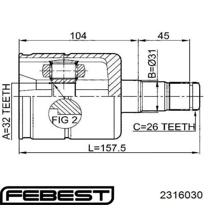  Trípode, árbol de transmisión para Volkswagen Golf 5M1