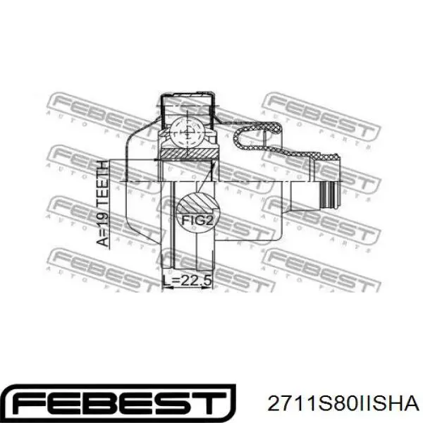  Junta homocinética de árbol de cardán delantero, trasera para Volvo S80 1 