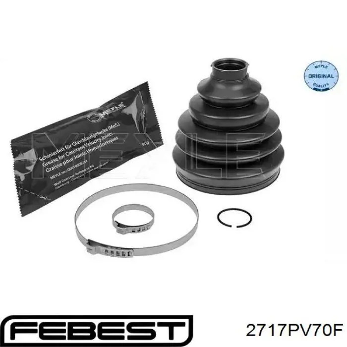 2717P-V70F Febest fuelle, árbol de transmisión delantero exterior