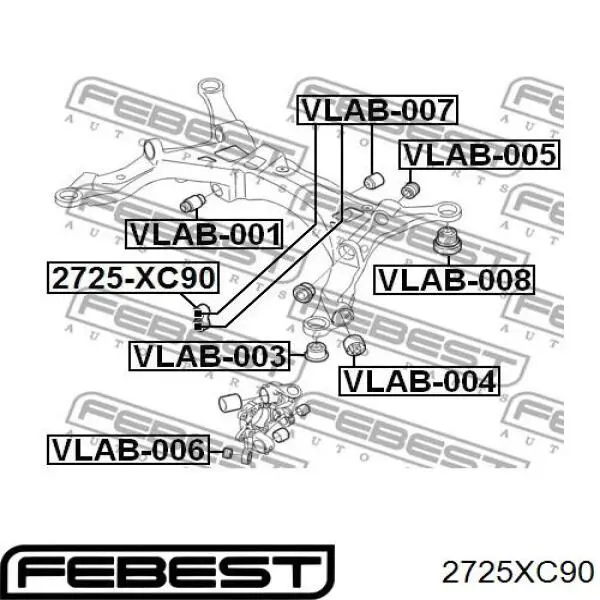  Barra Panhard, eje trasero para Volvo XC90 