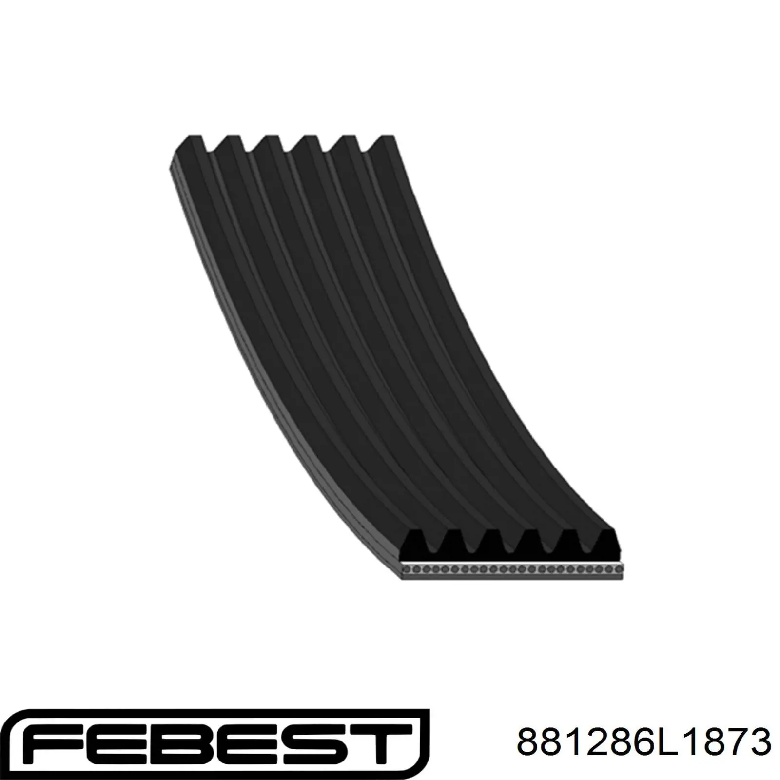 88128-6L1873 Febest correa trapezoidal