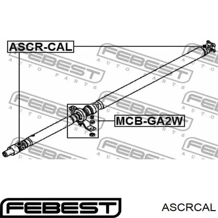  Cruceta de árbol de cardán trasero para Dodge Caliber PM