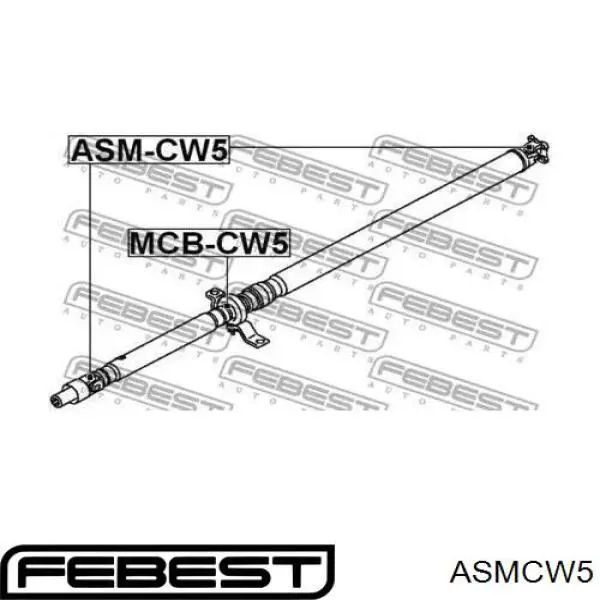  Cruceta de árbol de cardán trasero para Citroen C-Crosser EP