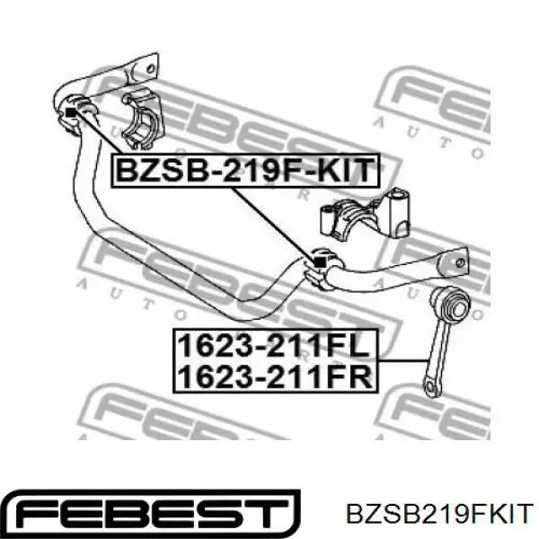  Casquillo de barra estabilizadora delantera para Mercedes CLS C219