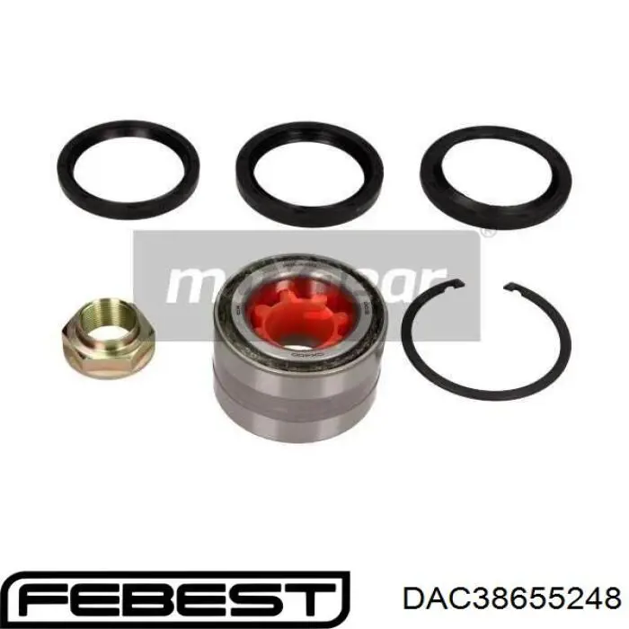 DAC386552-48 Febest cojinete de rueda trasero