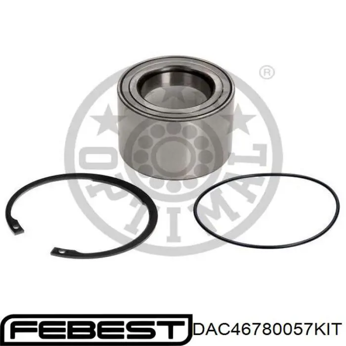 DAC46780057KIT Febest cojinete de rueda trasero