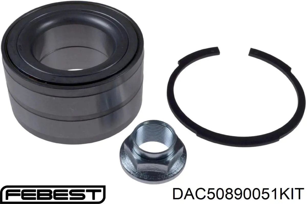 DAC50890051-KIT Febest cojinete de rueda trasero