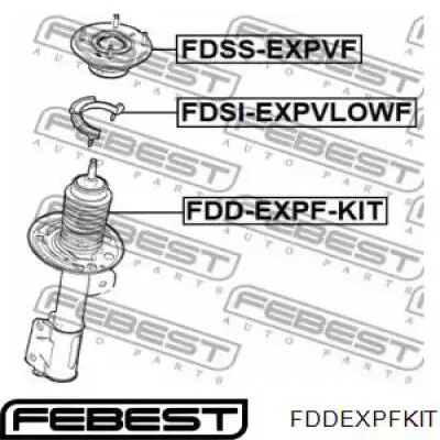 FDDEXPFKIT Febest amortiguador delantero derecho