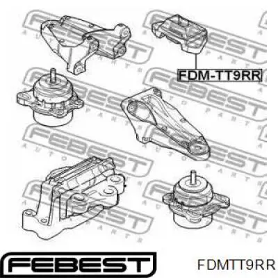 FDM-TT9RR Febest montaje de transmision (montaje de caja de cambios)