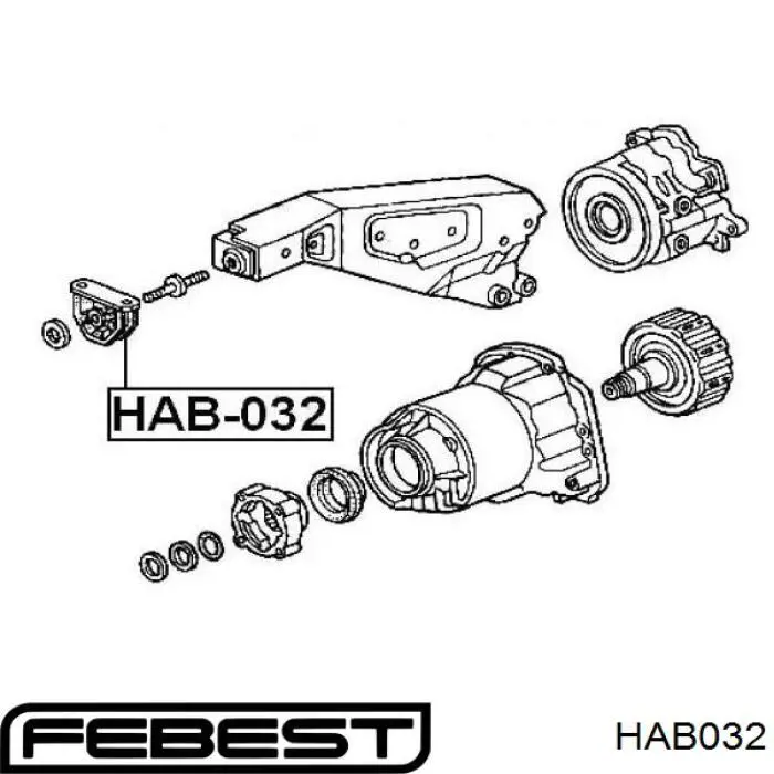  Silentblock, soporte de diferencial, eje trasero, delantero para Honda HR-V GH