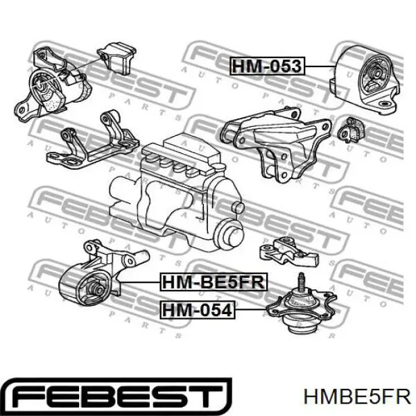  Soporte de motor derecho para Honda Civic 7 