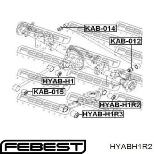 GV0314 CTR suspensión, brazo oscilante trasero inferior