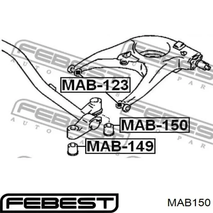  Suspensión, cuerpo del eje trasero para Mitsubishi Space Runner N1W, N2W