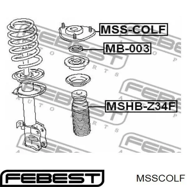 MSSCOLF Febest soporte amortiguador delantero