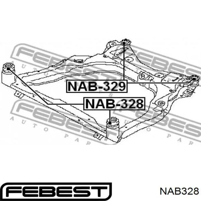  Bloqueo Silencioso (Almohada) De La Viga Delantera (Bastidor Auxiliar) para Nissan Murano Z51