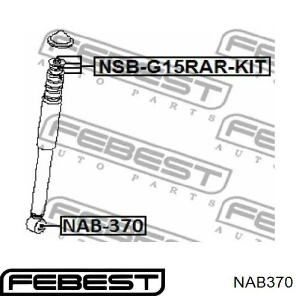  Silentblock de amortiguador trasero para Dacia Duster HS