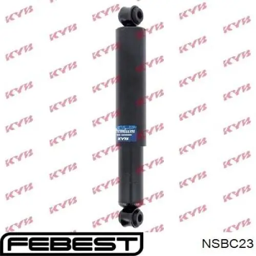 NSB-C23 Febest manguito de silentblock, amortiguador trasero