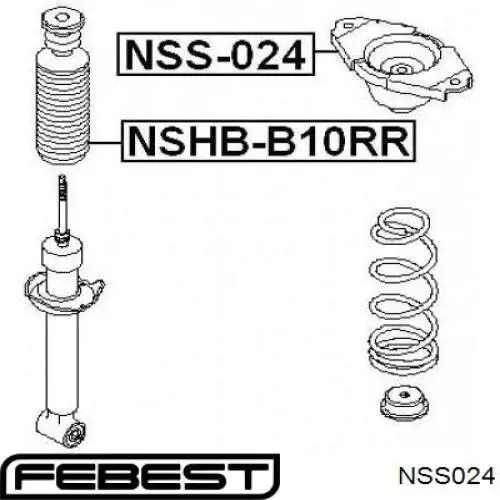  Soporte amortiguador trasero para Nissan Almera B10RS