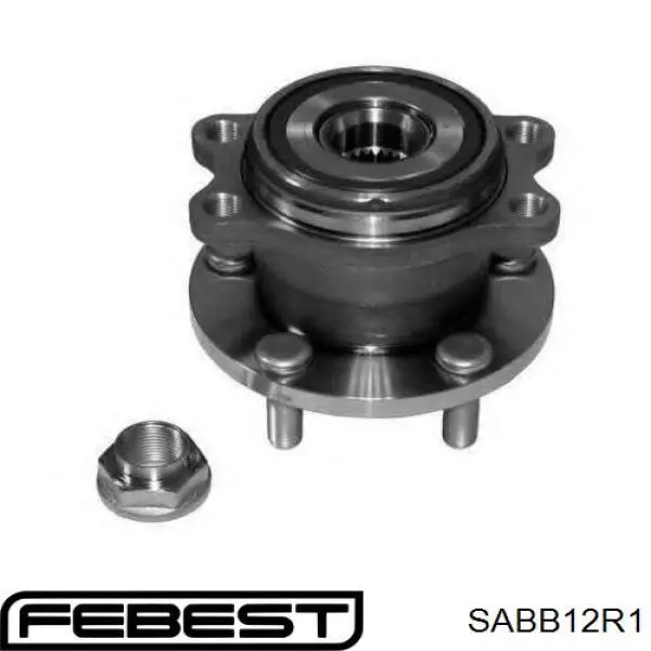 SABB12R1 Febest silentblock de mangueta trasera