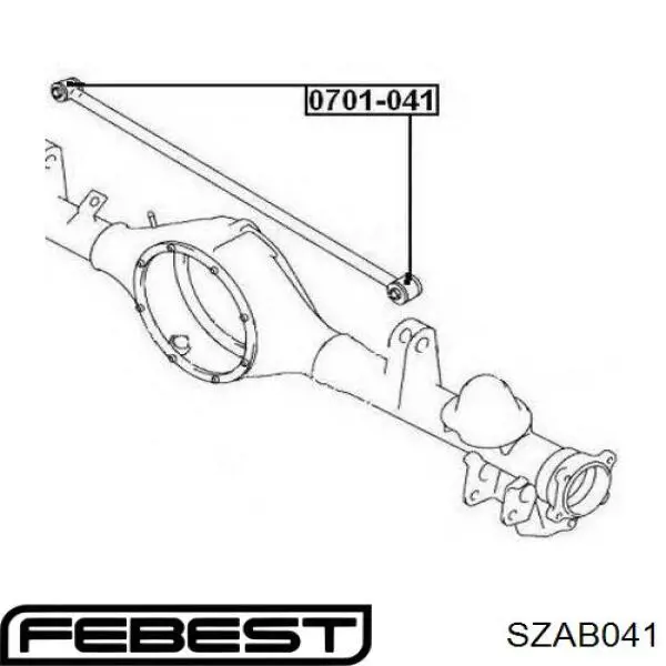  Silentblock de brazo suspensión trasero transversal para Suzuki XL-7 