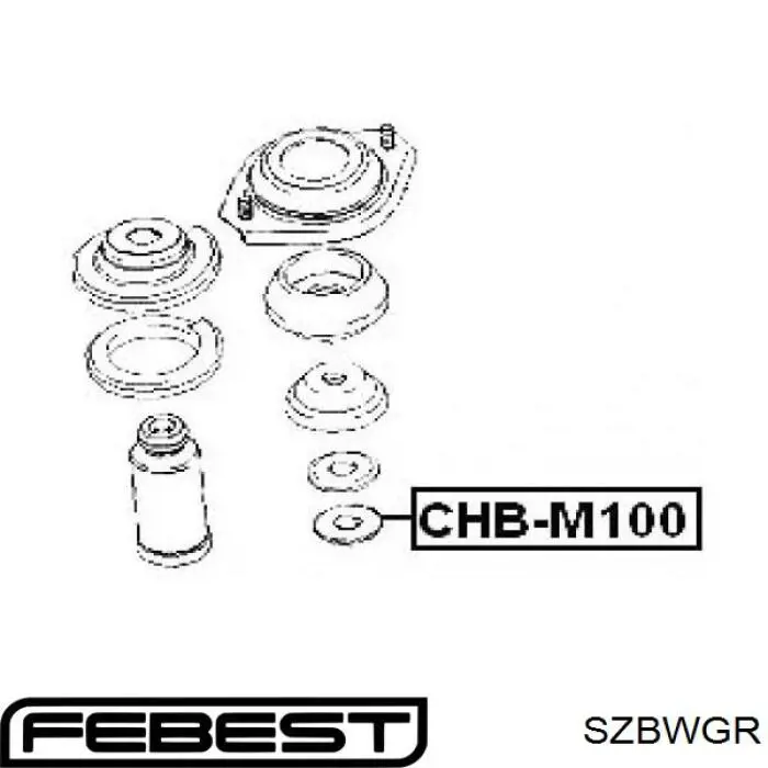 41741-83E00 Subaru rodamiento amortiguador delantero