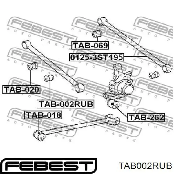  Suspensión, barra transversal trasera, exterior para Toyota Camry V2