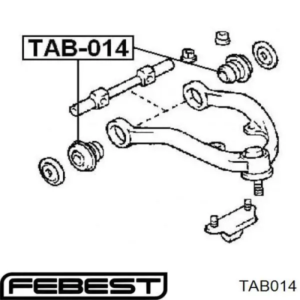 T2486P RBI silentblock de brazo de suspensión delantero superior