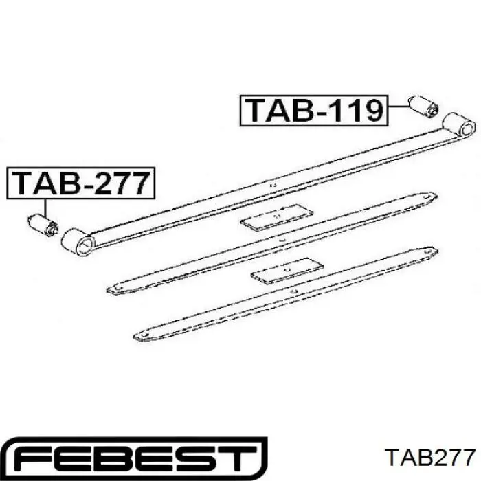 TAB277 Febest silentblock delantero de ballesta delantera